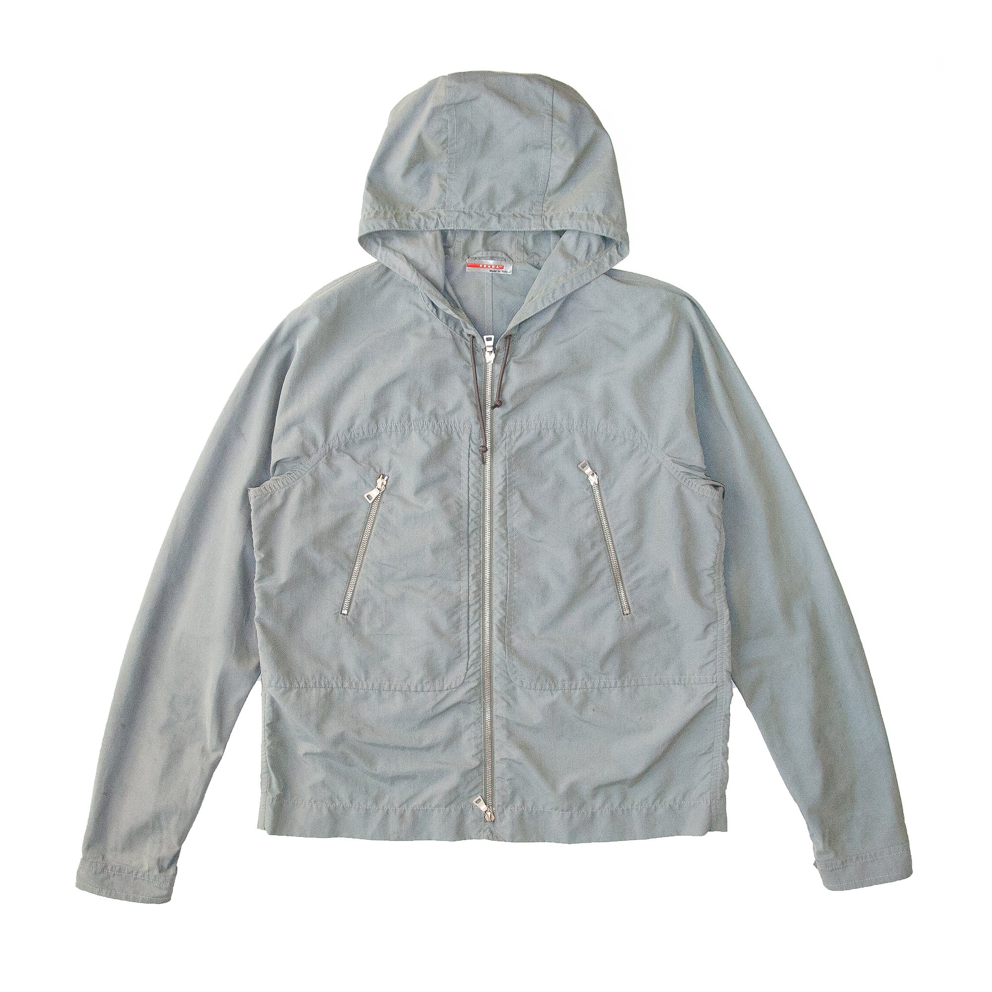Image of Prada Sport Hooded Nylon Jacket 