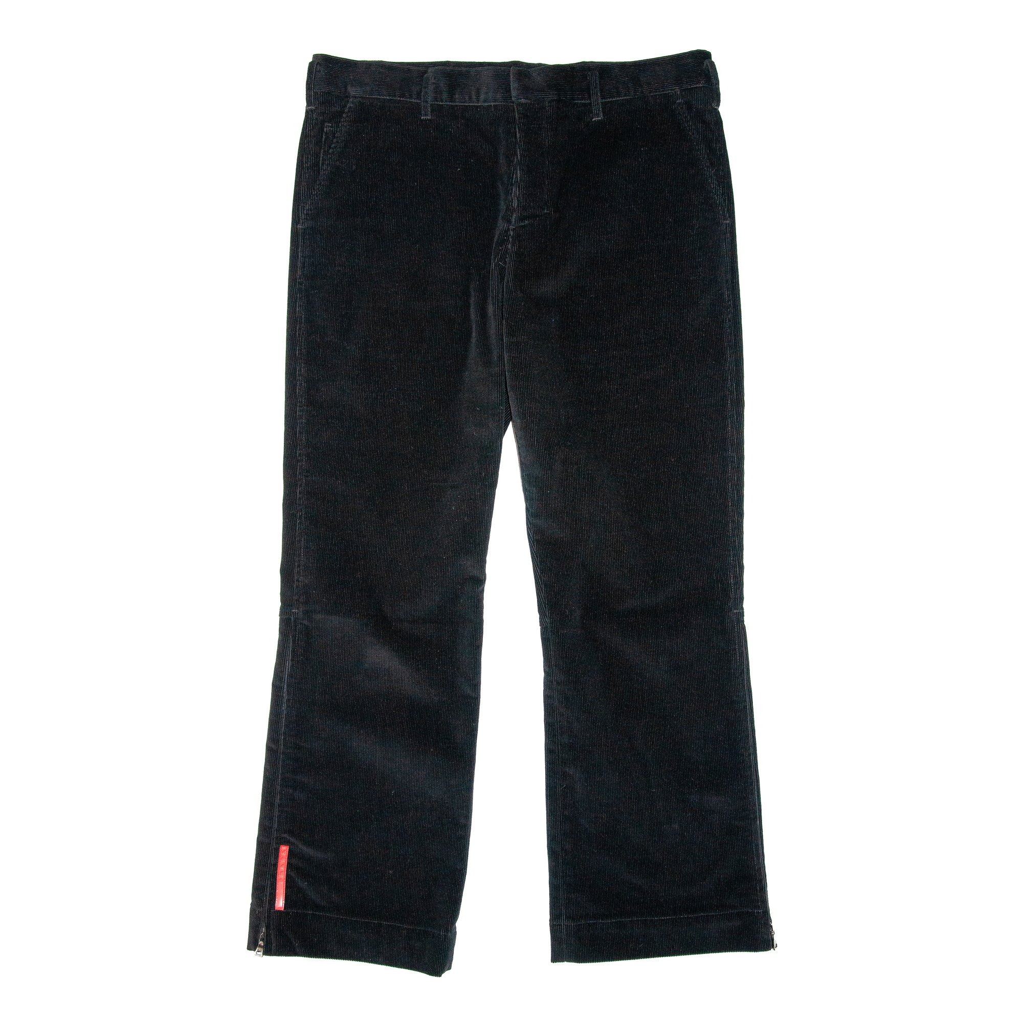 Image of Prada Sport Black Corduroy Trousers