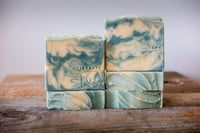 Image 3 of William & Mary Tribe / George Mason GMU Patriots Green & Yellow Vegan Bar Soap | Scent: Agave Lime