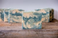 Image 4 of William & Mary Tribe / George Mason GMU Patriots Green & Yellow Vegan Bar Soap | Scent: Agave Lime