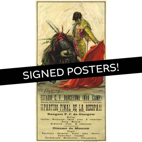 Image of Signed - Rangers 1972 Bullfighter Poster