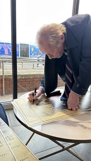Image of Signed - Rangers 1972 Bullfighter Poster