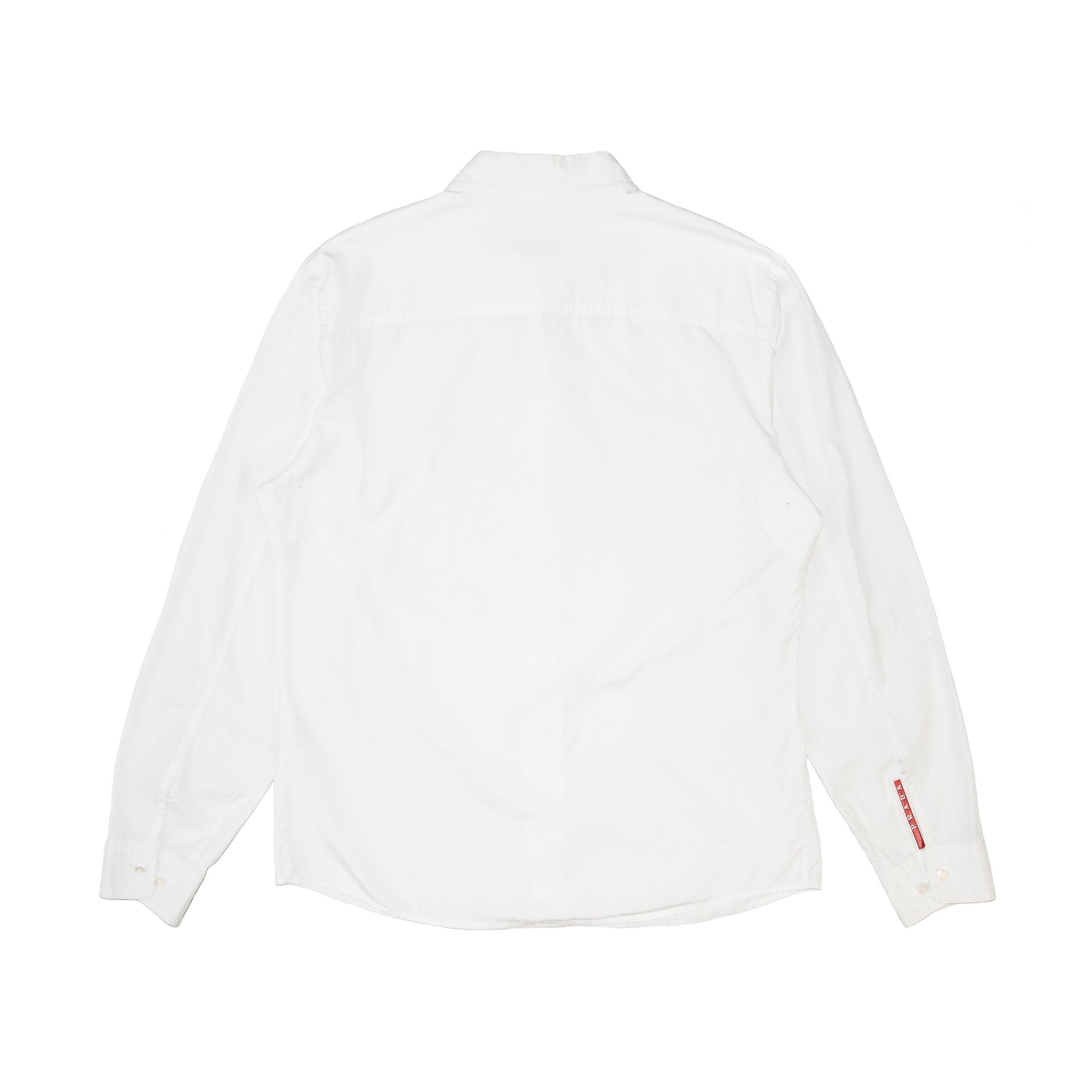 Image of Prada Sport Long Sleeve White Oxford Shirt