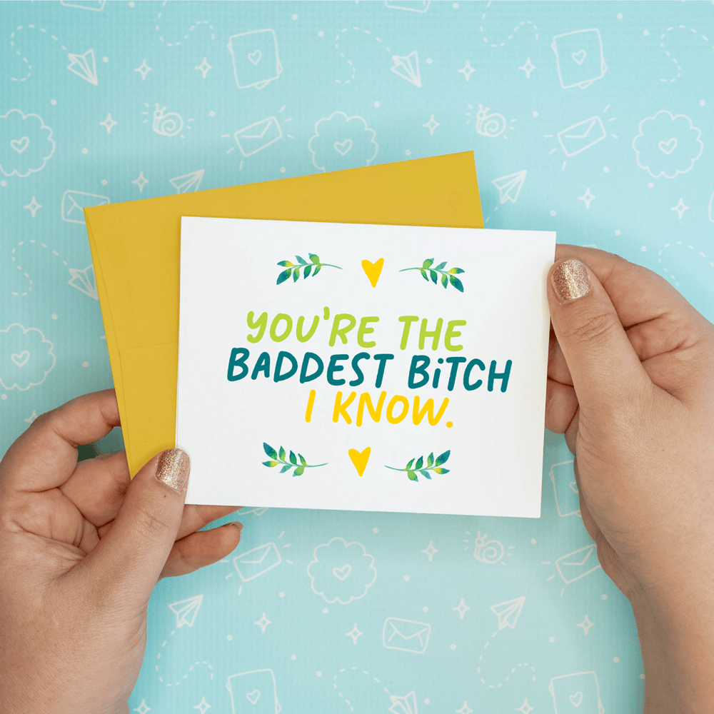 Image of Baddest Bitch Card