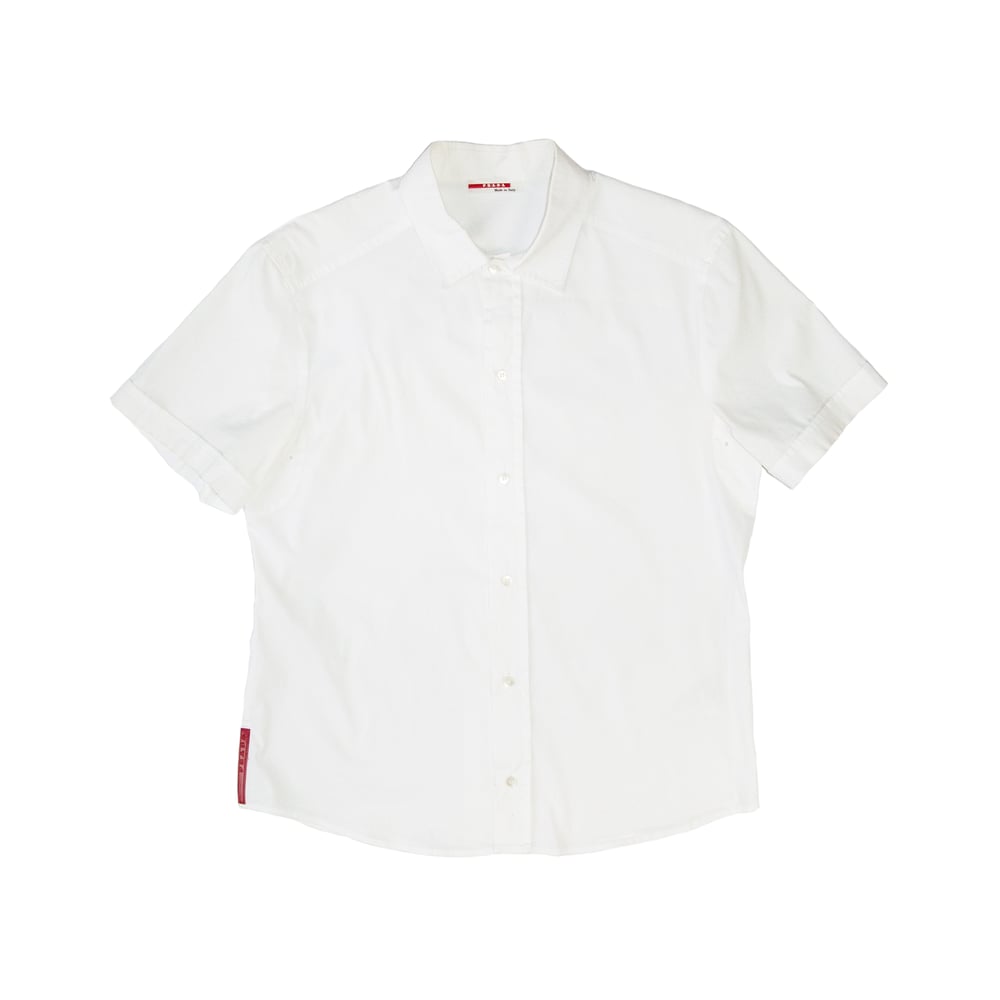 Image of Prada Sport Short Sleeve White Shirt 2