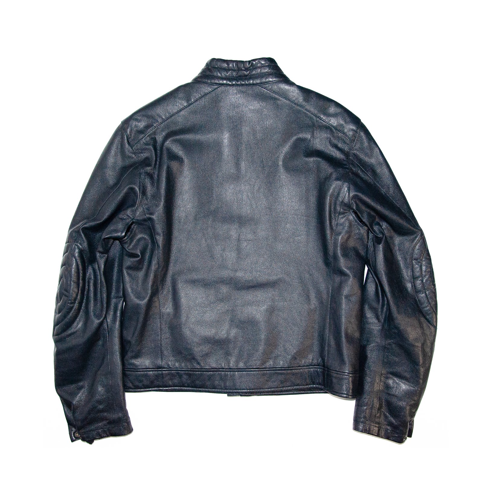 Prada Sport Navy Leather Biker Jacket † Ruder Than The Rest