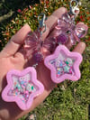 Pink Shakers Resin Charm Keychain - Pick Your shape! 