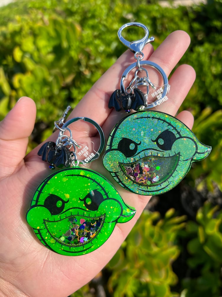 Image of Chubby Boogie Resin Shaker Charm Keychain
