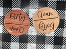 Image 1 of Clean/Dirty Dishwasher Magnets