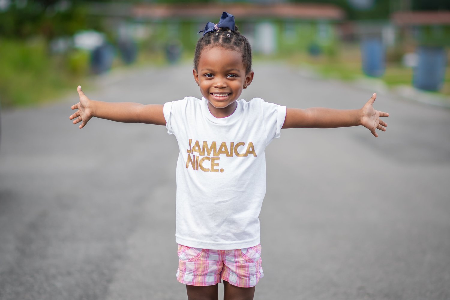 Image of JAMAICA NICE KIDS CLASSIC WHITE TEE