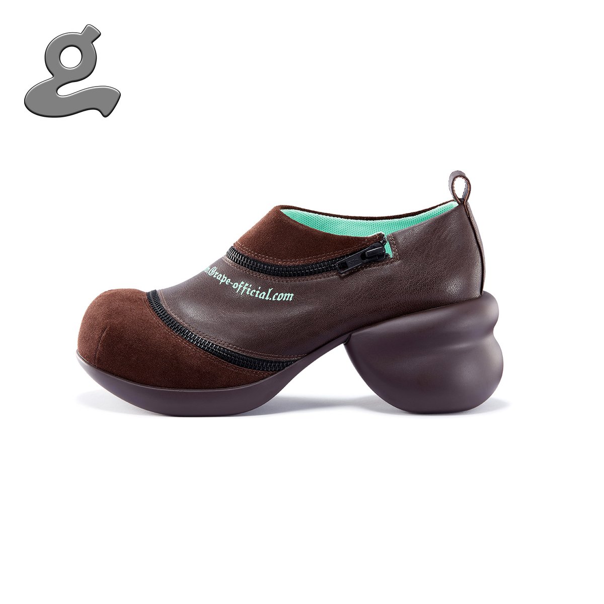 Image of Spiral Zipper Platform shoes