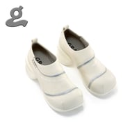 Image 1 of Cream Spiral Zipper Platform shoes