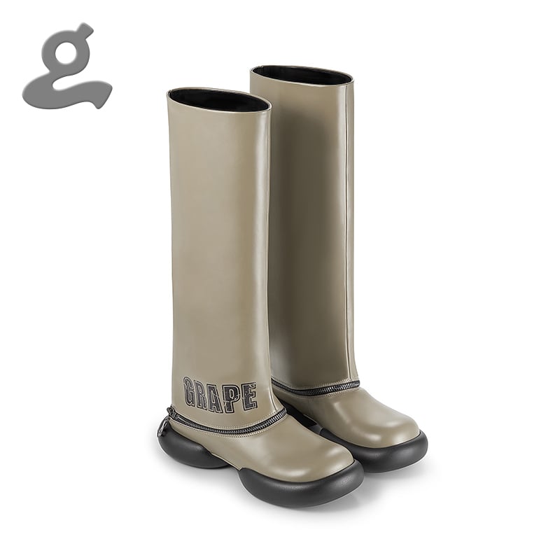 Image of Green Detachable Boots