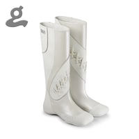 Image 1 of White Sport Lace-up Boots