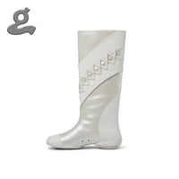 Image 4 of White Sport Lace-up Boots