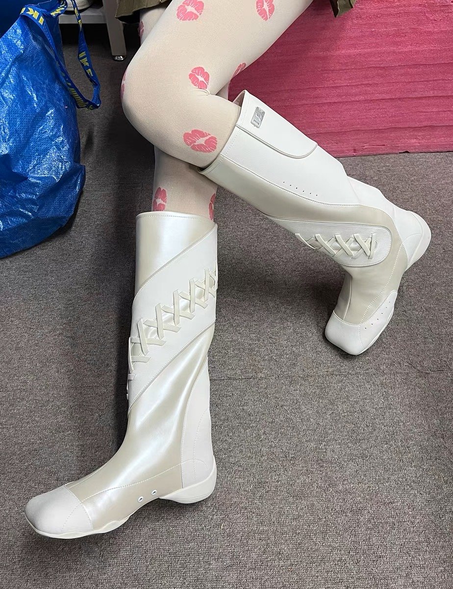 White Sport Lace-up Boots | GRAPE White Sport Lace-up Boots | GRAPE