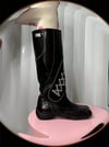 Black Sport Lace-up Boots