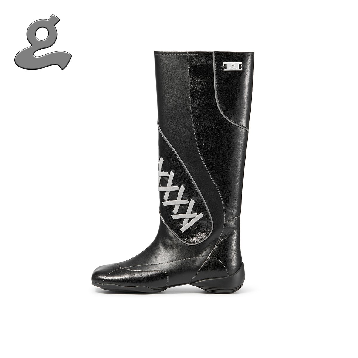 Image of Black Sport Lace-up Boots