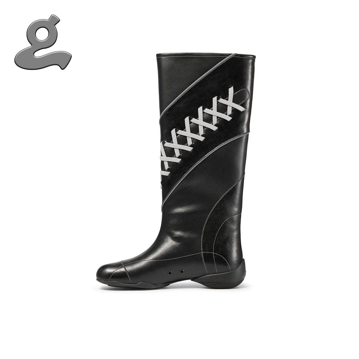 Image of Black Sport Lace-up Boots