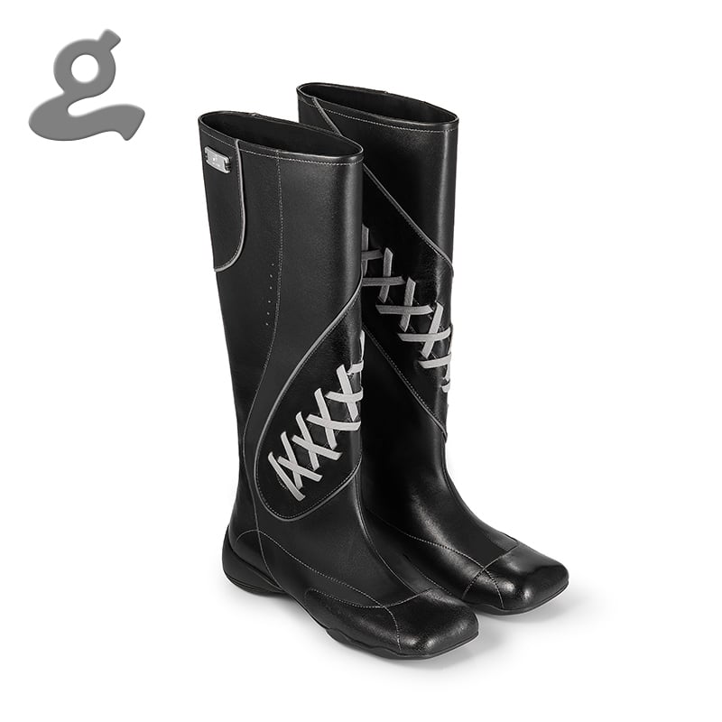 Image of Black Sport Lace-up Boots