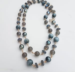 Moonstone & Labradorite Necklace 