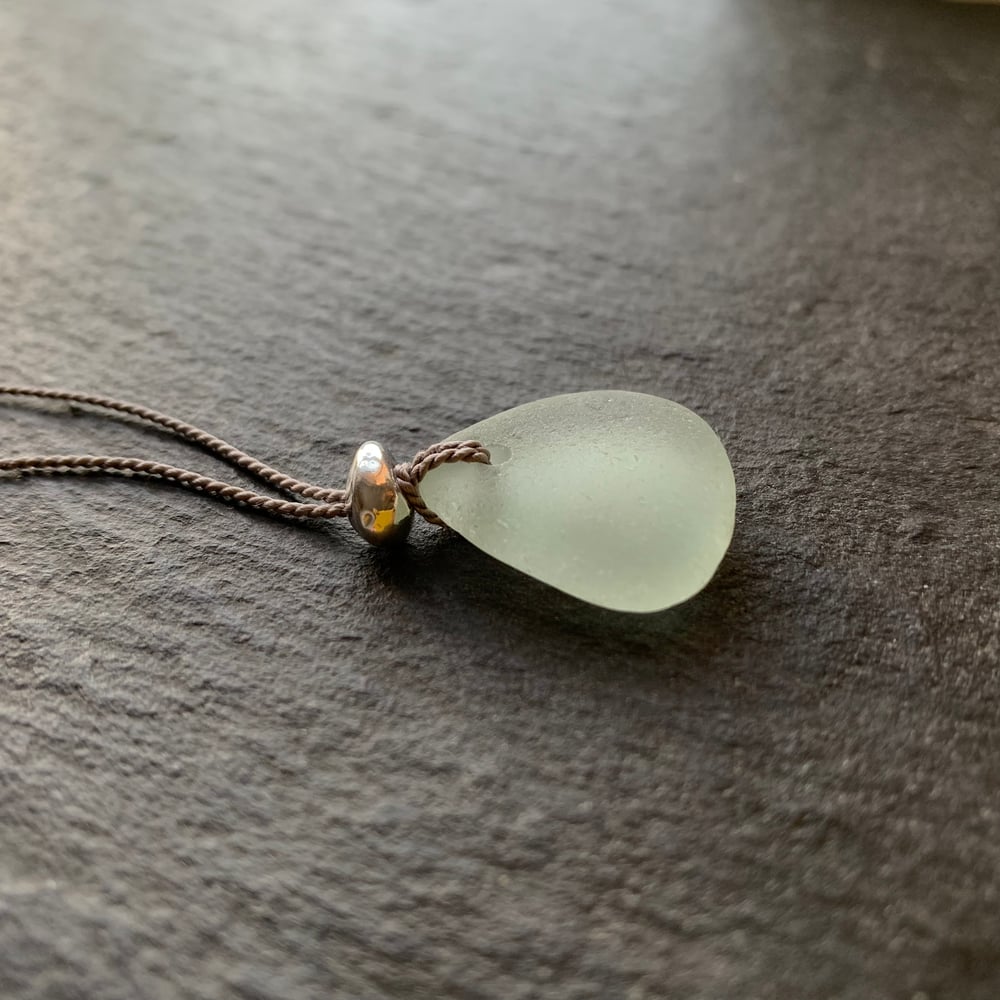 Image of Pale aqua sea glass necklace - Thorpeness