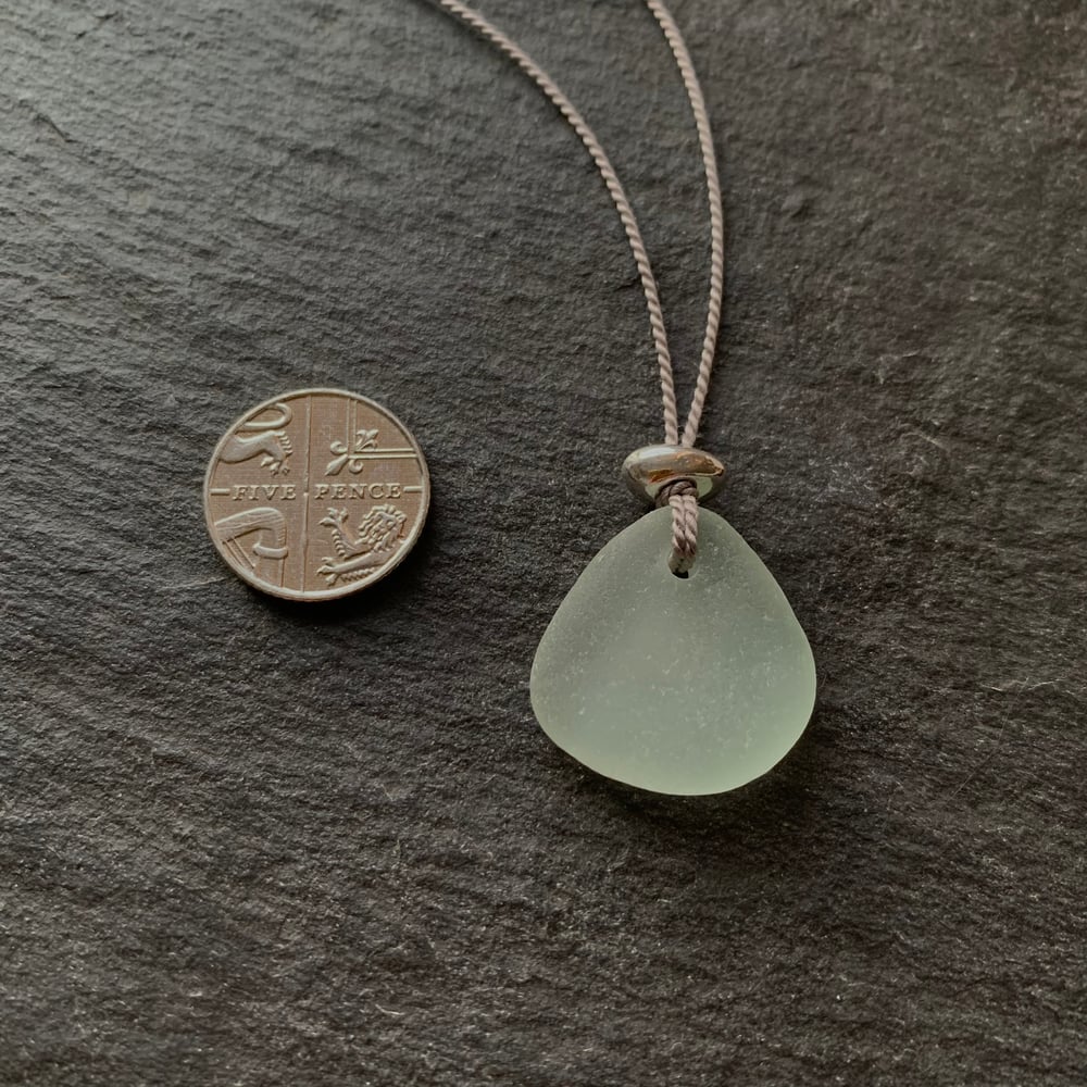 Image of Pale aqua sea glass necklace - Thorpeness