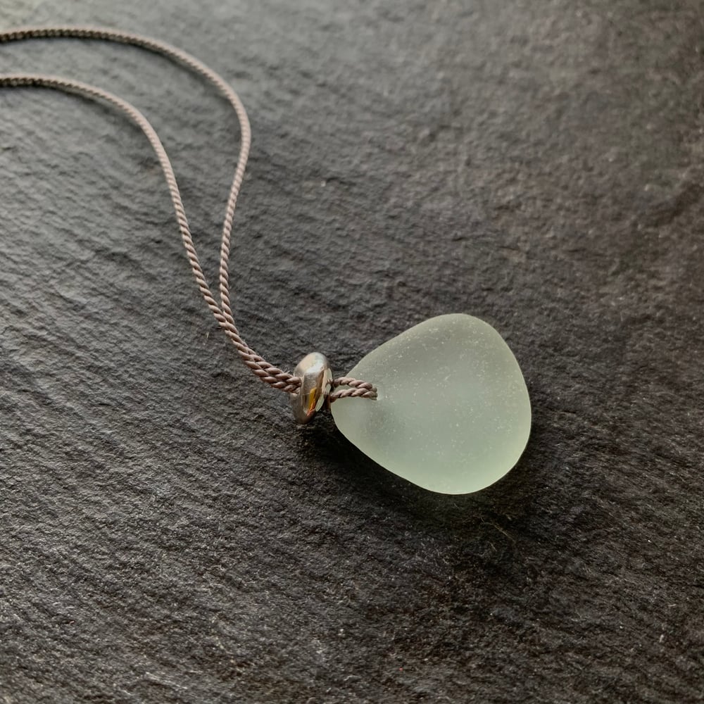 Image of Pale aqua sea glass necklace - Thorpeness