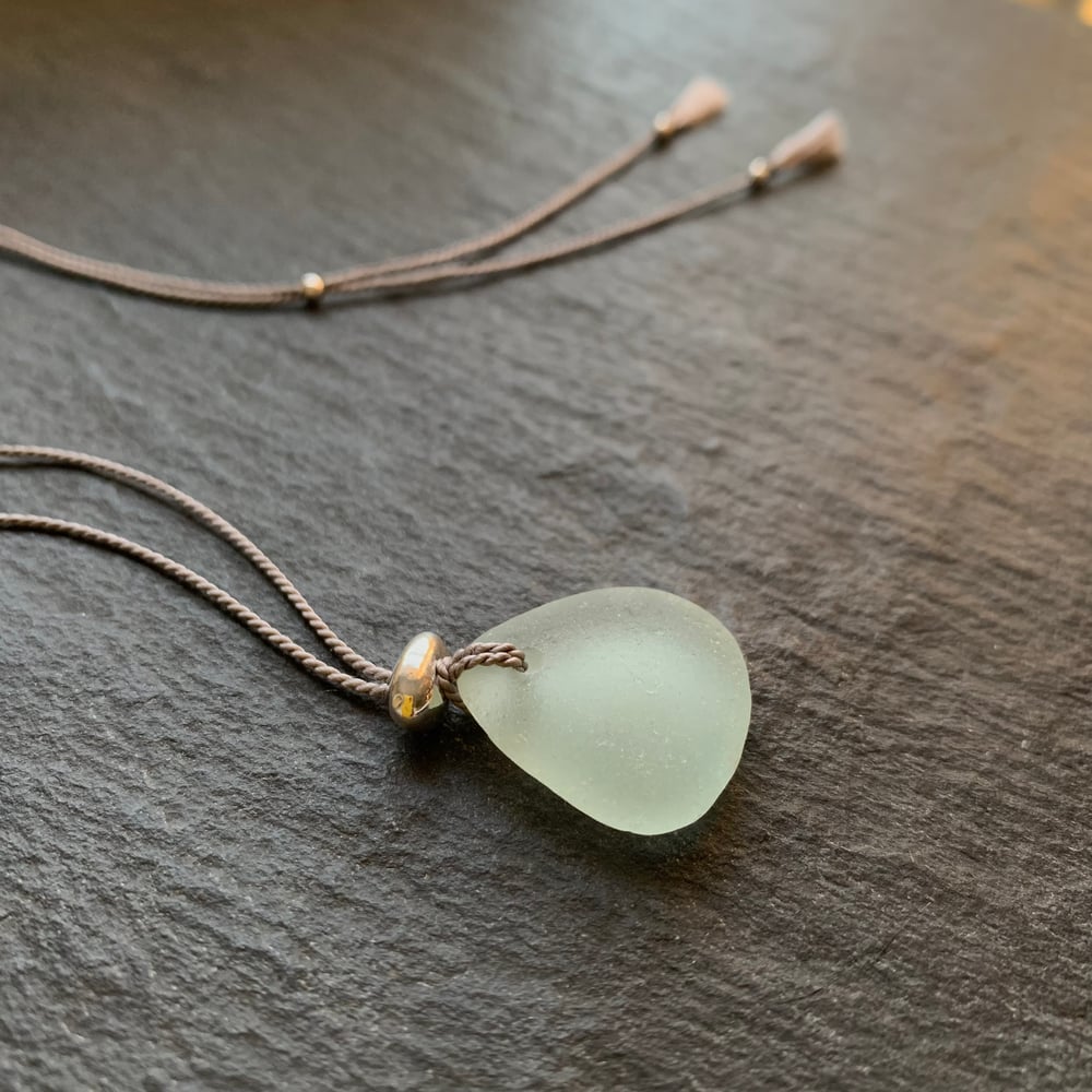 Image of Pale aqua sea glass necklace - Thorpeness