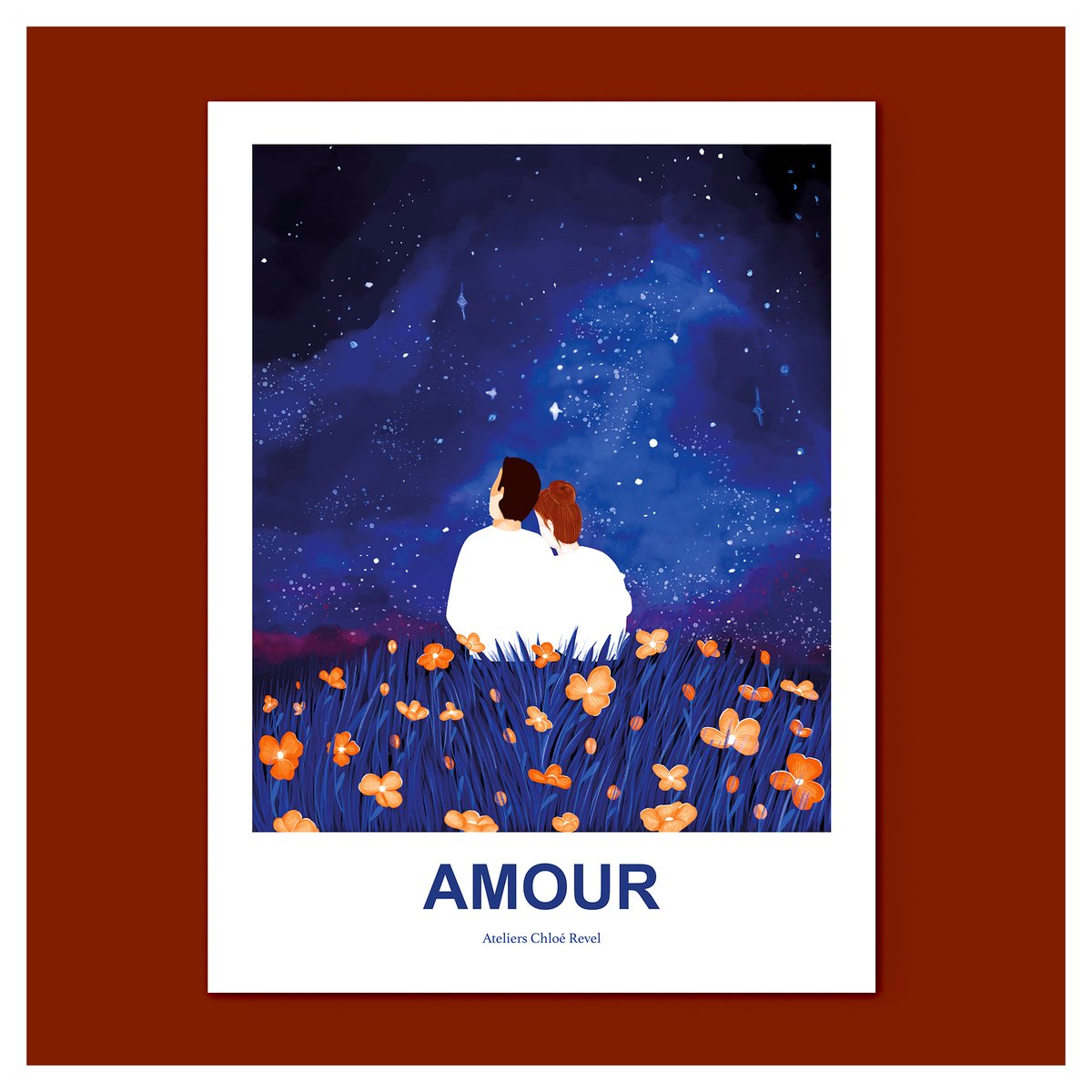 Affiche amour étoilé
