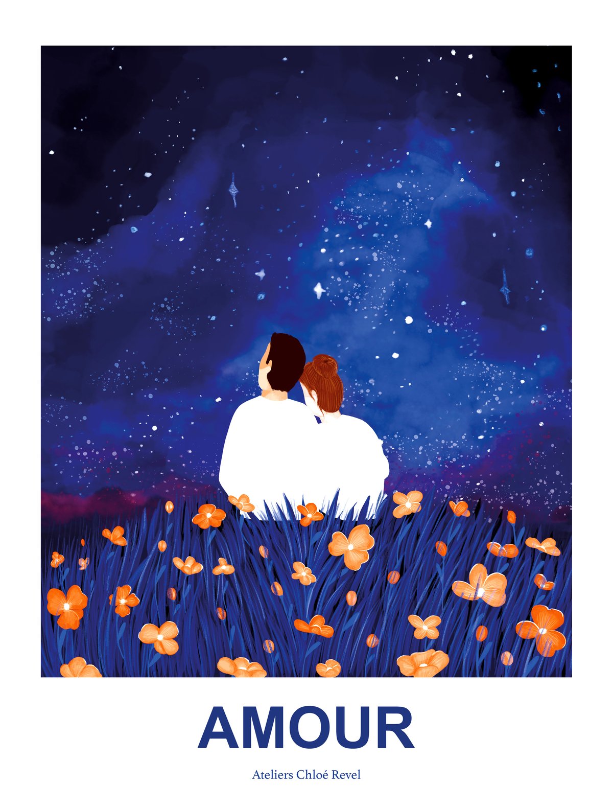 Affiche amour étoilé