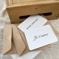 Image 1 of PETITE CARTE pour amoureux
