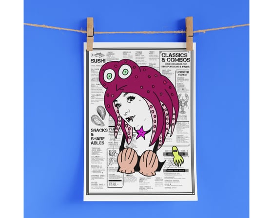 Image of Octo Girl A4 Print