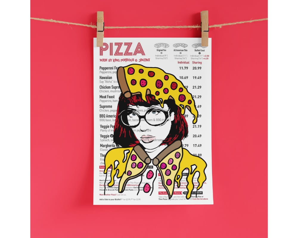 Image of Pizza Girl A4 Print