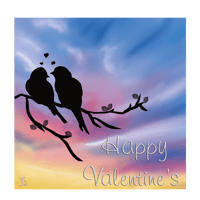 Love Birds - Greetings Card