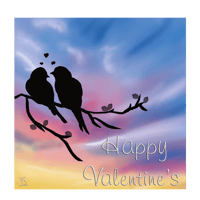 Love Birds - Greetings Card