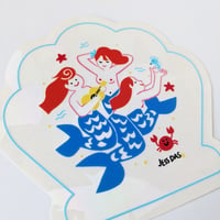 Image 4 of Mermaid Sun Catcher Sticker - Jessica Das