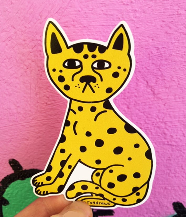 Image of Leopard Vinyl Sticker