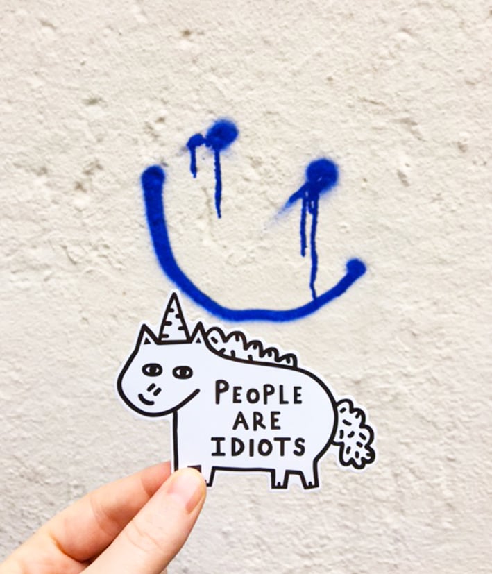 Image of Idiots Vinyl Sticker