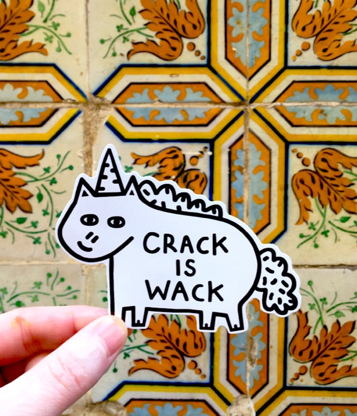 Image of Crack Vinyl Sticker