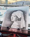 Girl With A Pearl Earring Signed Typewriter Art