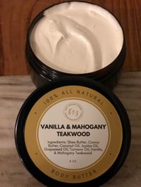 Image 2 of VANILLA & MAHOGANY TEAKWOOD BODY BUTTER 8OZ