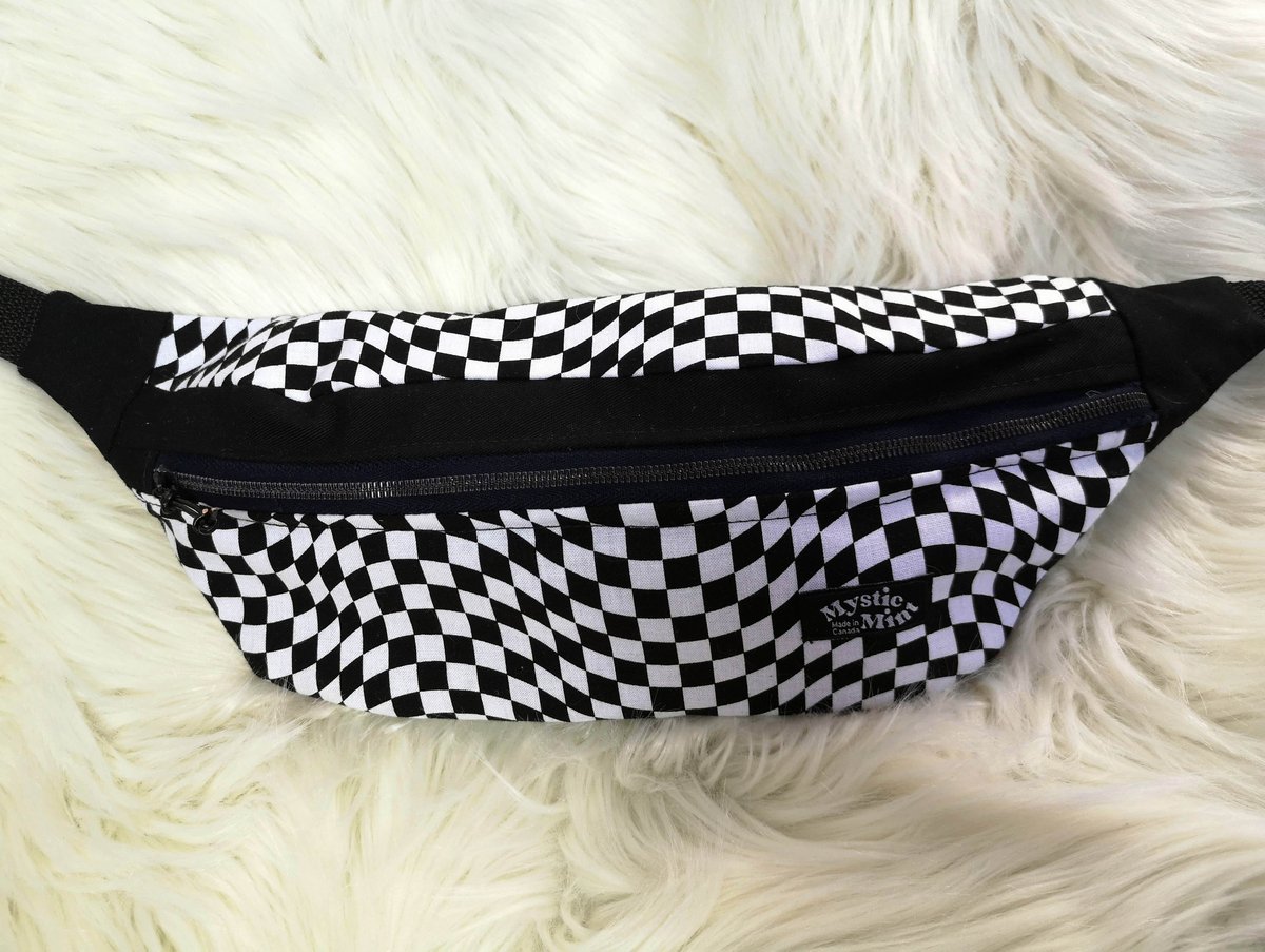 Image of Psychedelic Check Crossbody Bag