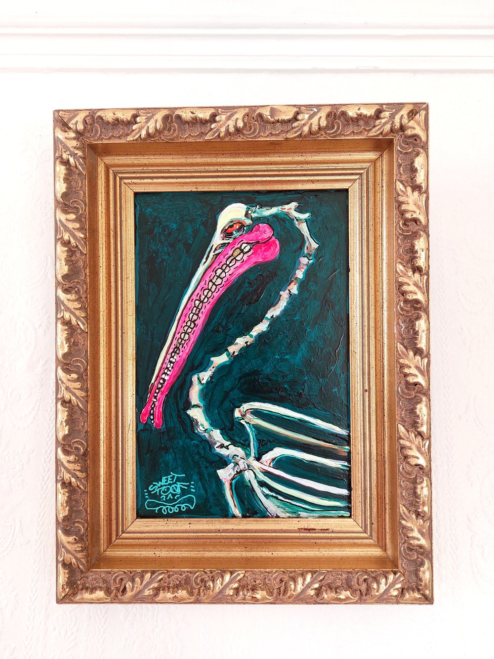 Pelican Bones (Framed panel)