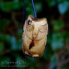Forest Friend Saxon Yew Owl Bead (PE1605)