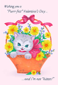 Image 1 of Valentine's Kitten Postcard