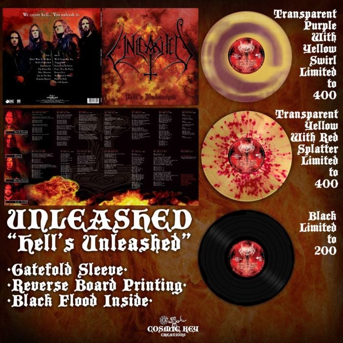 UNLEASHED -  Hell's Unleashed - Color Lp
