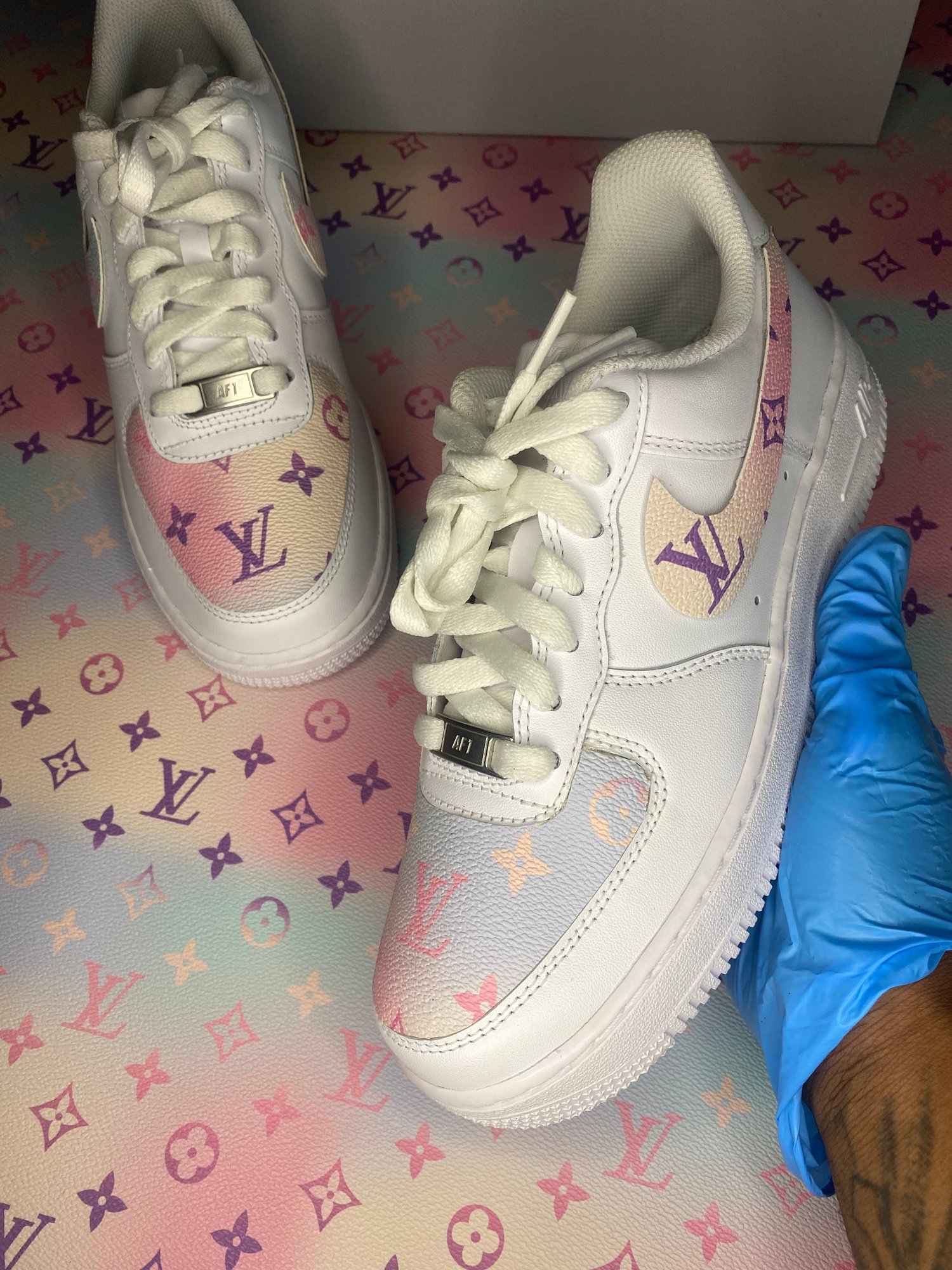 Nike AF1 Cotton Candy Quis Customs
