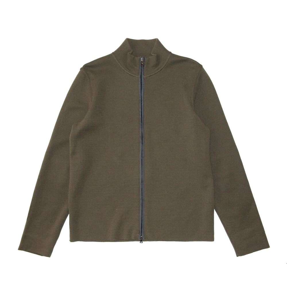 Image of Prada Sport Green Knitted Panelled Jacket 