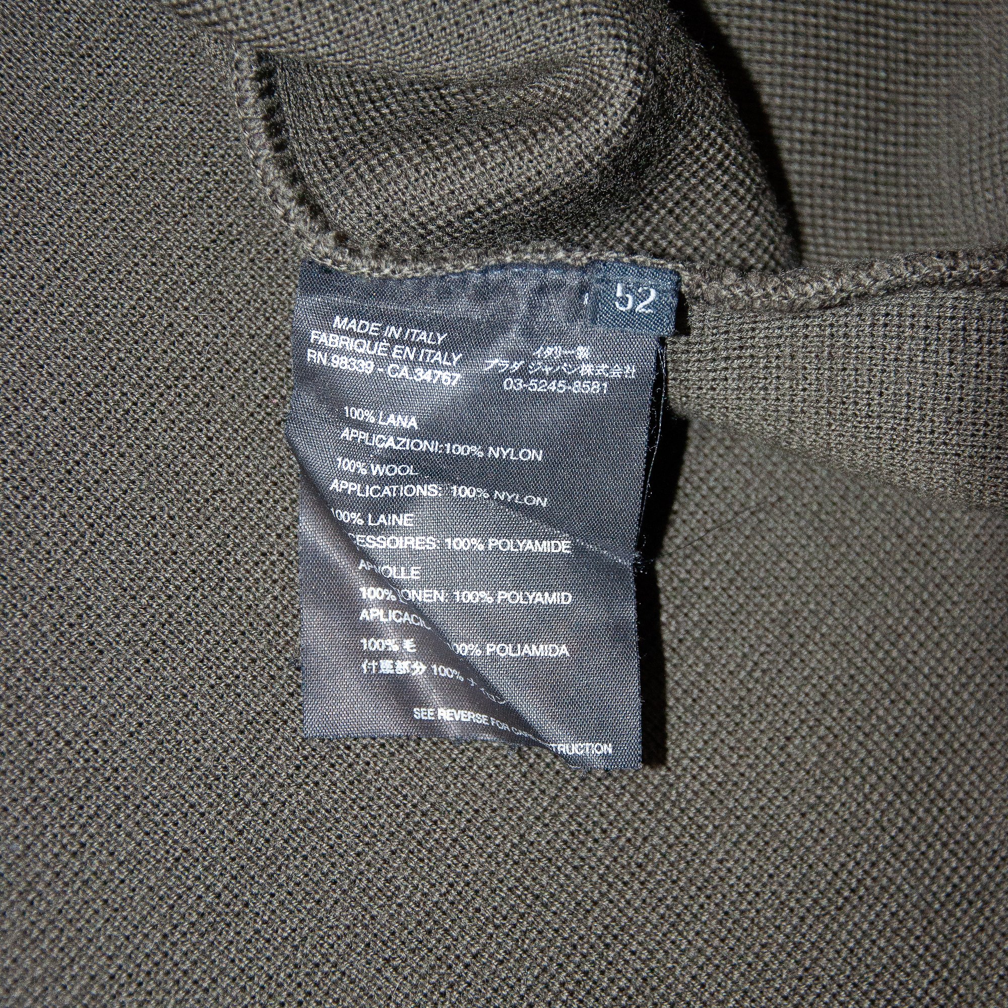 Image of Prada Sport Green Knitted Panelled Jacket 